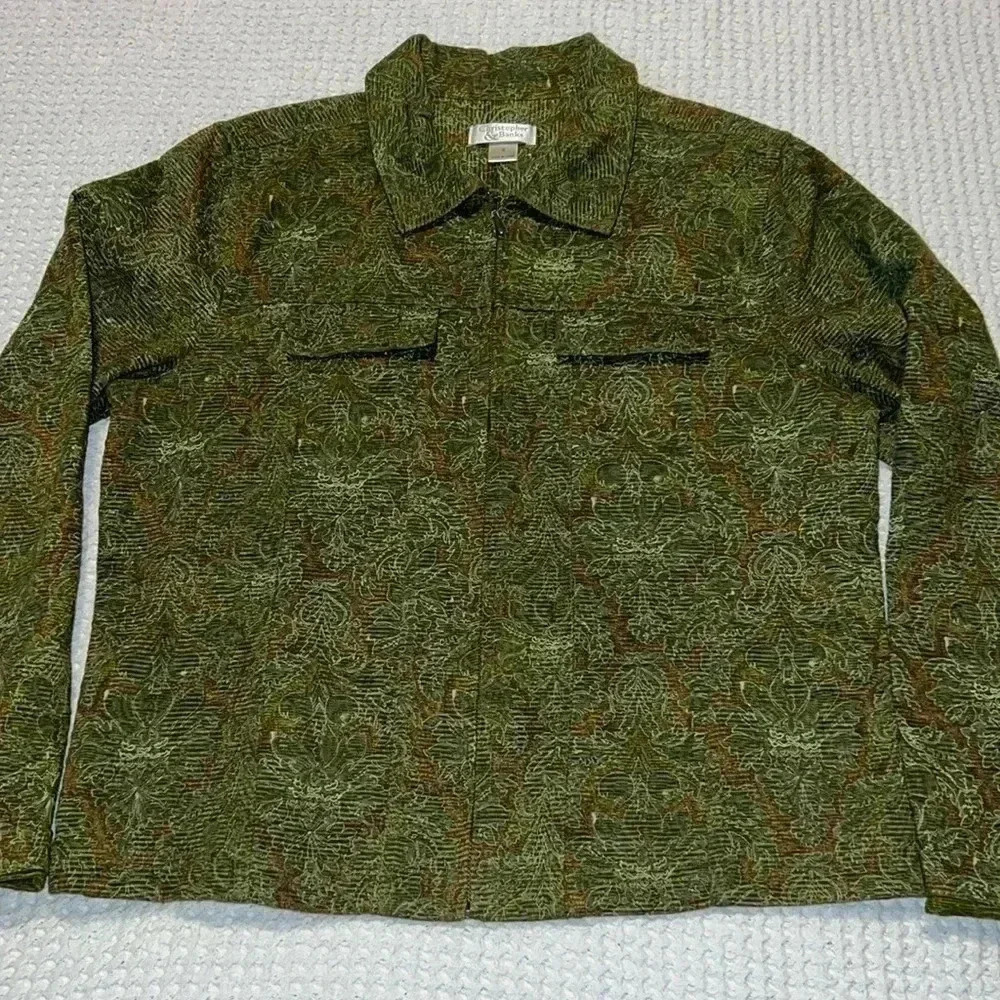 Christopher & Banks Women’s Small Floral Jacket E3